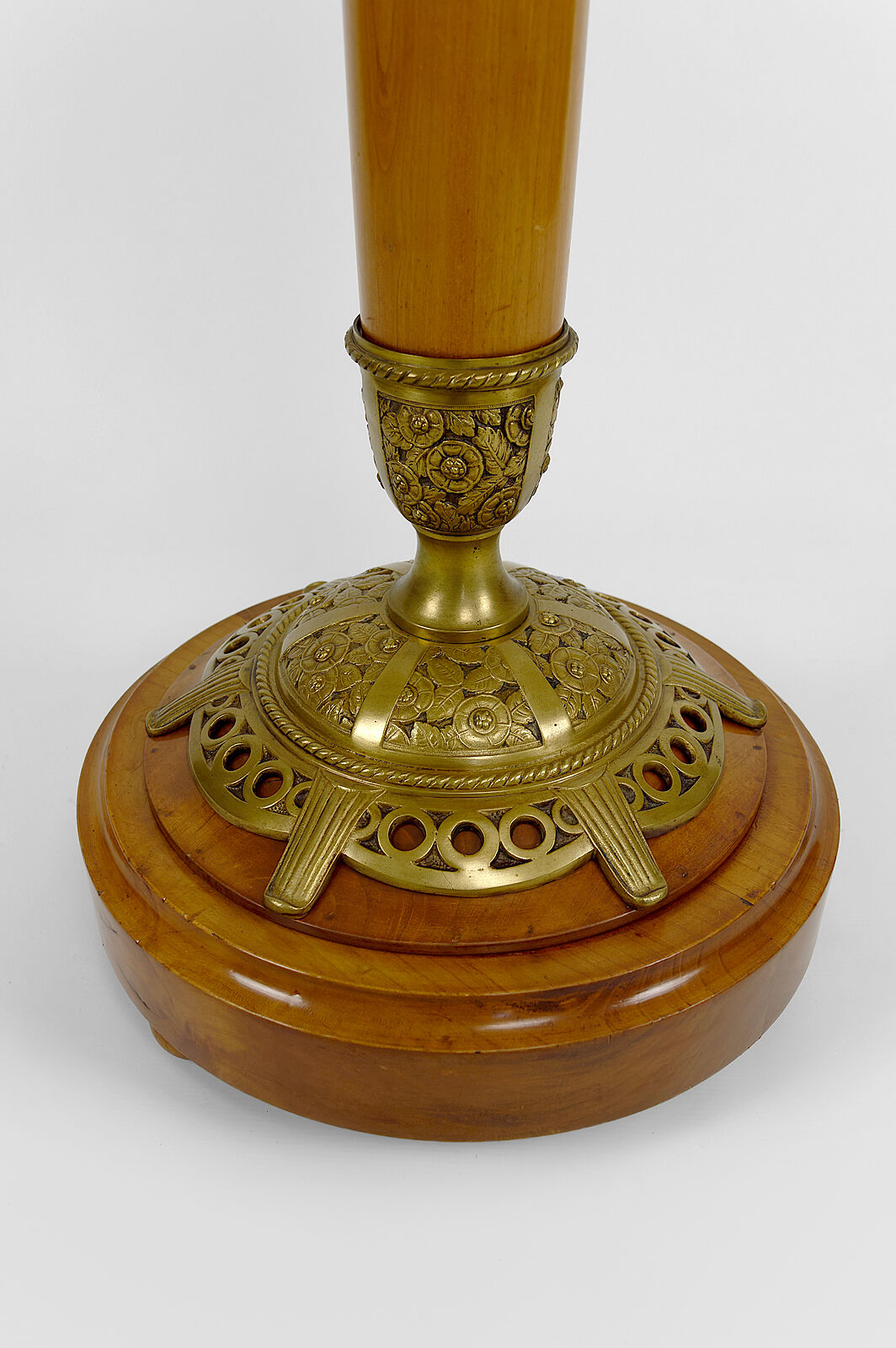 Art Nouveau cherry floor lamp by Paul Follot, circa 1920