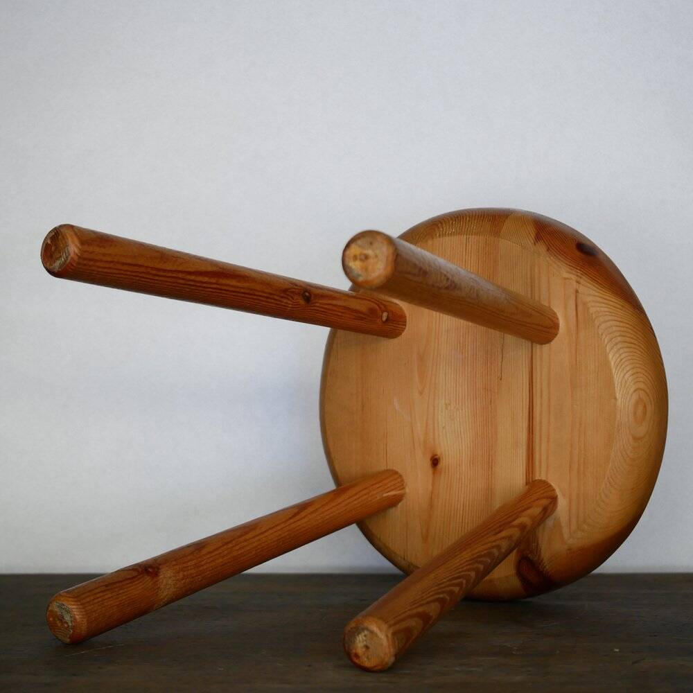 Vintage stool in the style of Charlotte Perriand, 1960s