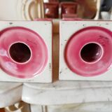 Pair of ceramic candlesticks