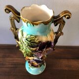 Duo of vases in ancient dabbling