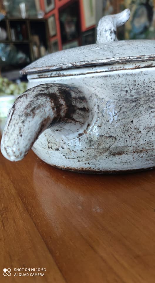 Ceramic soup tureen from Vallauris, circa 1960