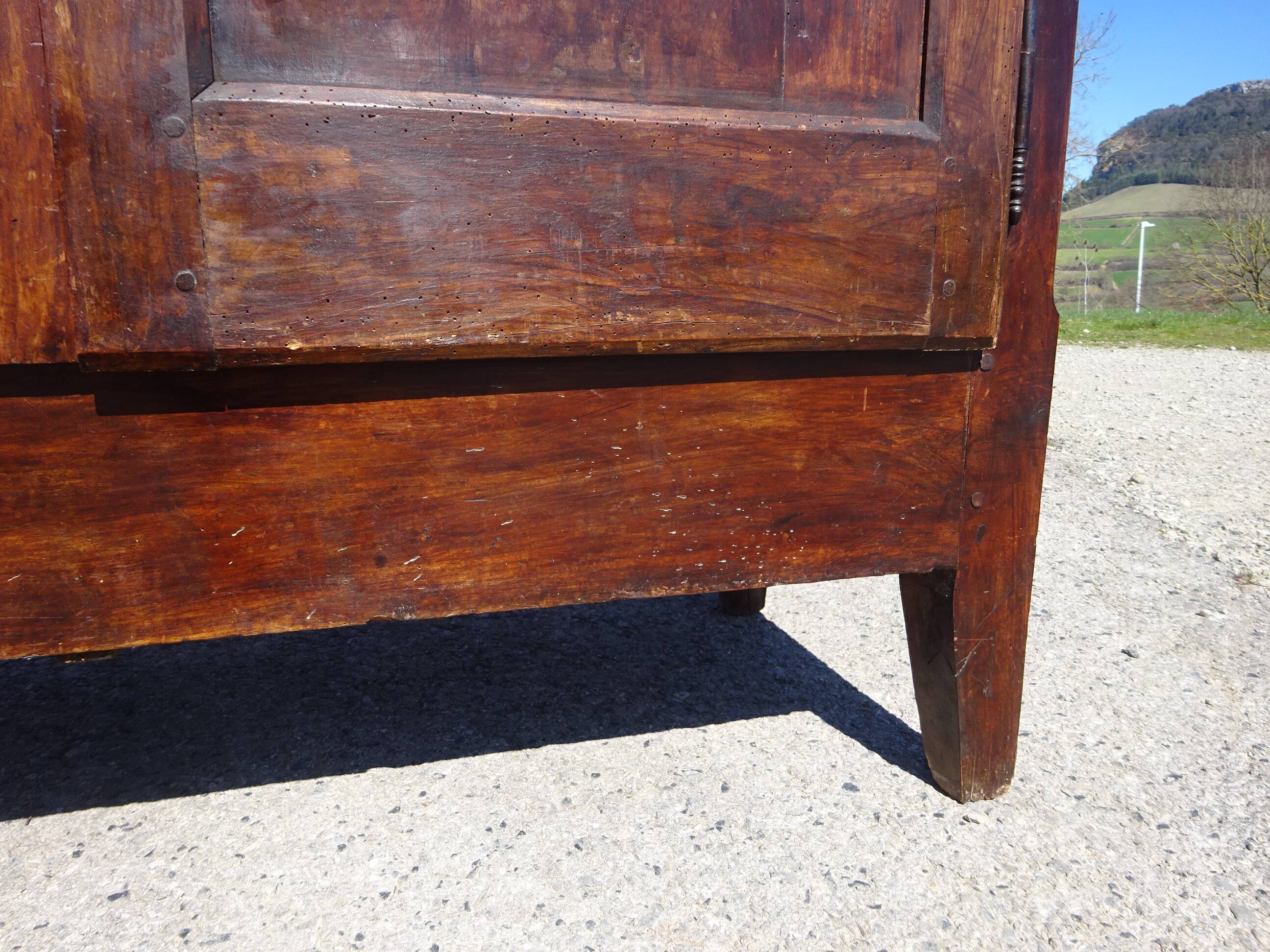Antique Louis Philippe wardrobe in walnut