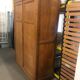 Armoire penderie vintage chêne massif 1950