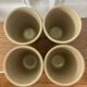 4 stoneware cups
