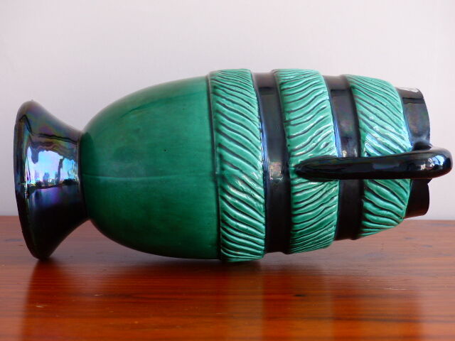 Vase ceramic glazed St. Clement by Blanche Letalle.