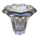 Vintage 1970s Crystal Molded Flower Vase