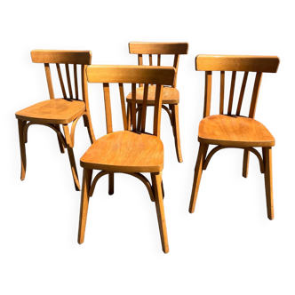 Lot de quatre chaises bistrot