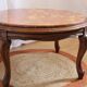 Red marble coffee table