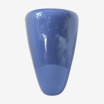 Lavender blue ceramic vase