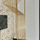 Smoked glass coffee table vinyl door