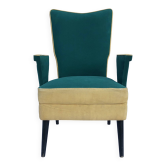 Fauteuils italiens du milieu du siècle sur mesure, style rétro vintage