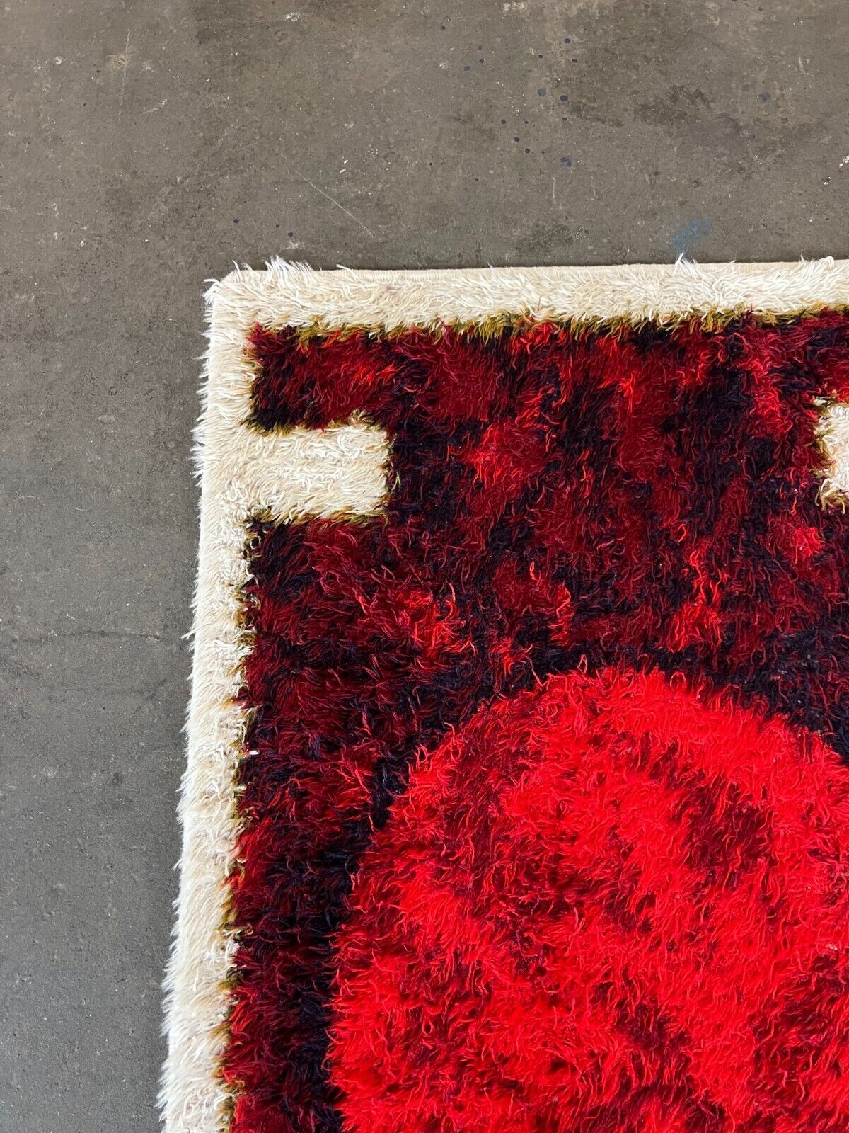 60s 70s rug carpet by Hojer Eksport Denmark