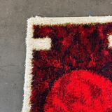 60s 70s rug carpet by Hojer Eksport Denmark