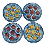 Mbfa pornic oyster plates, 1960