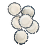 Semi-deep plates Terre de Fer Salin decor Saïda