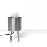 Lampe de table année 70 inox formes géométriques