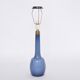 Rare blue Danish Mid-Century table lamp by Esben Klint for Holmegaard