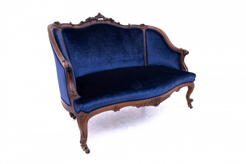 Antique sofa, France, circa 1880. After renovation.