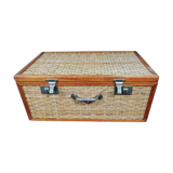Wicker trunk braided lock and handle