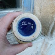 Vintage 1960s ceramic vase, Fat Lava, Clamecy