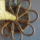 Louis Sognot rattan wall lamp