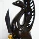 Ceramic "Black swan" pen holder