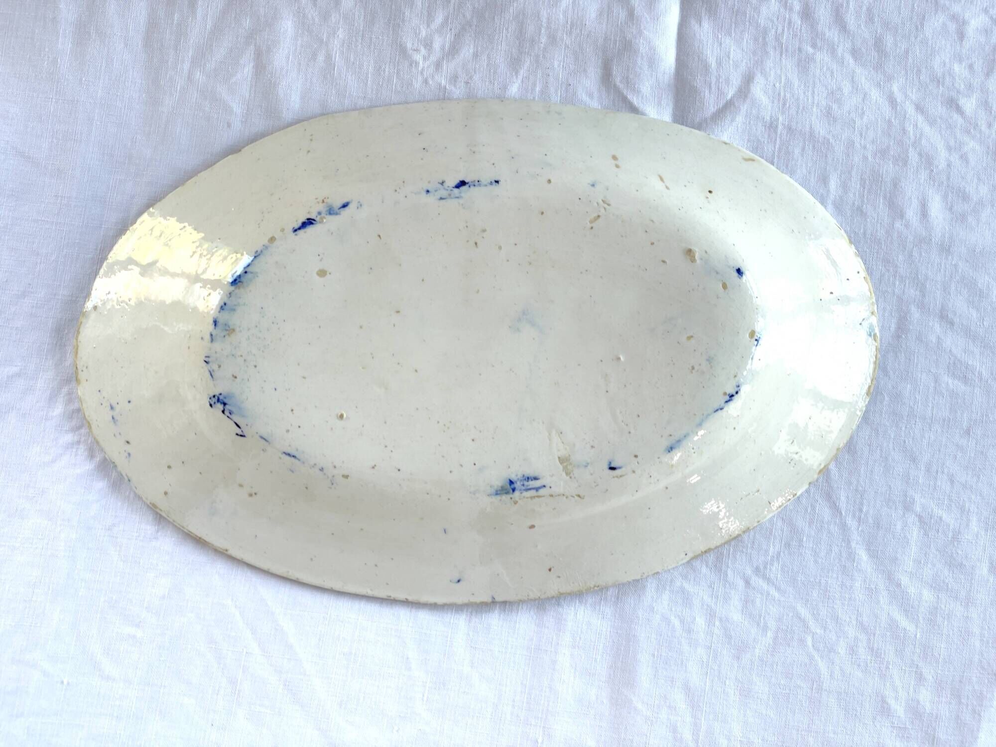 Portuguese earthenware dish, fusion between China - Macao and Portugal, 19th century