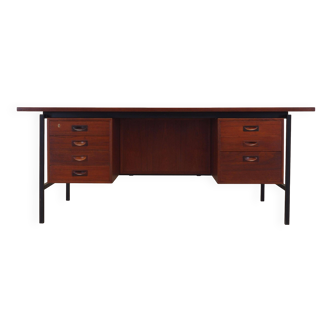 Teak desk, Danish design, 1970s, manufacturer: Denmark