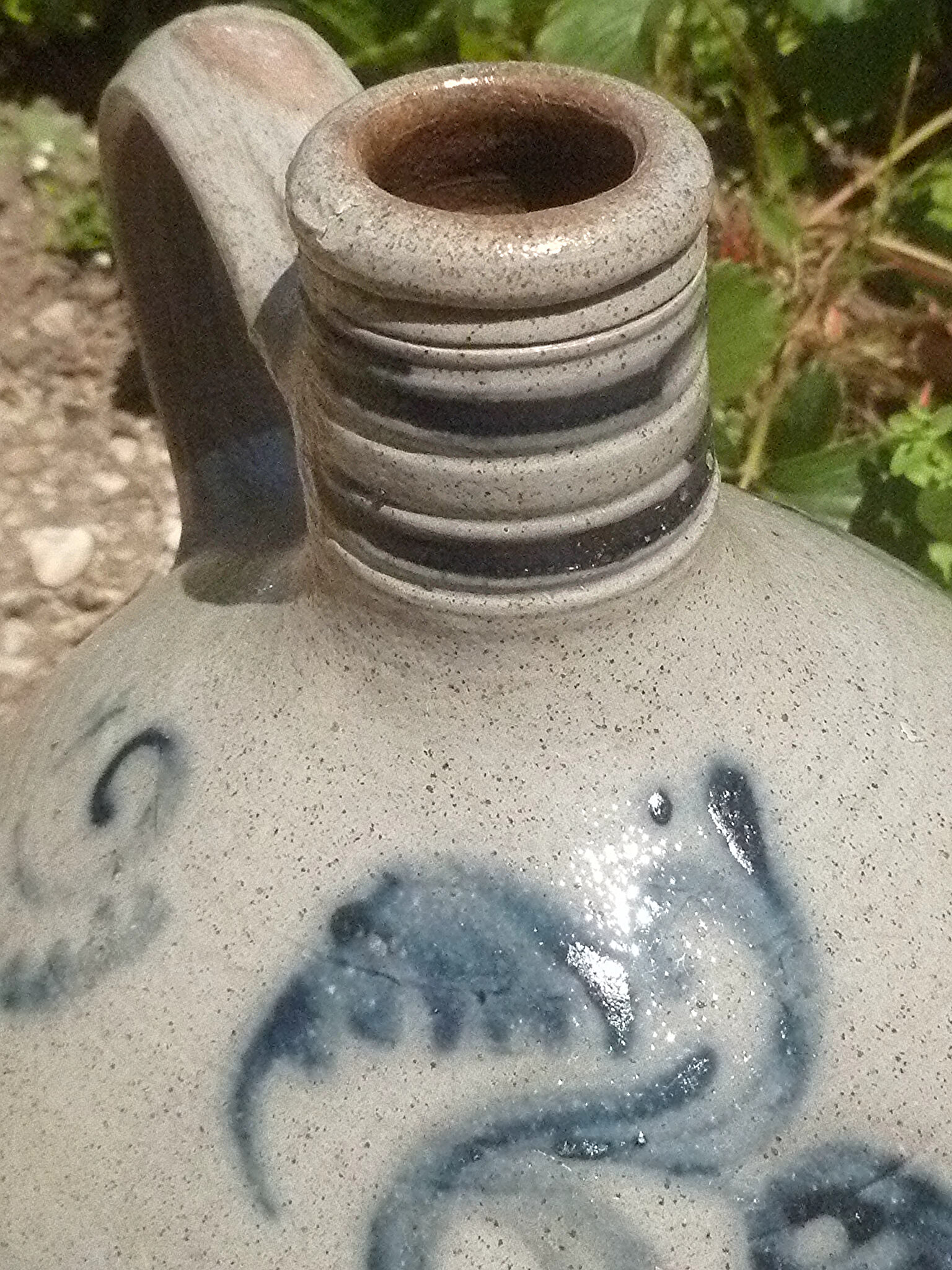 Alsace stoneware jug from Betschdorf