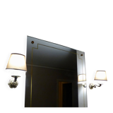 set of 2 bronze wall lights