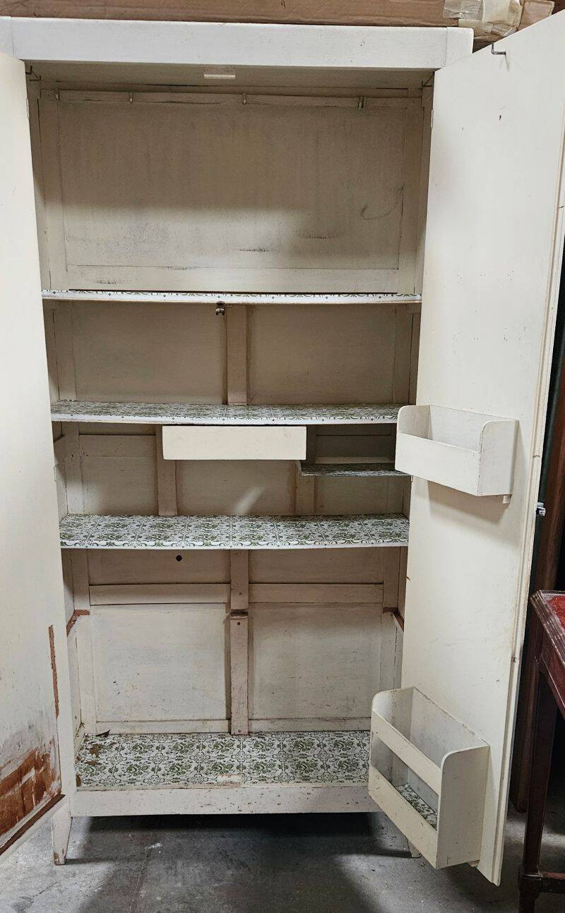 Vintage Parisian Armoire Painted in White