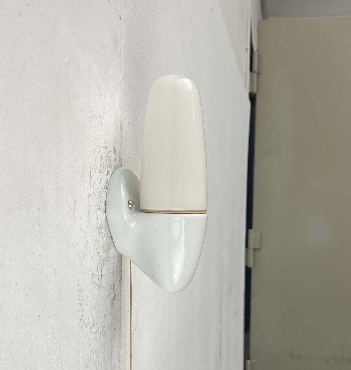 Mid-Century Modern German Ceramic 6065 Sconce by Wilhelm Wagenfeld for Lindner, 1950s, Set of 2
