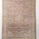Pink Elegant Decorative Vintage Persian Rug For Living Room, 284x393 Cm