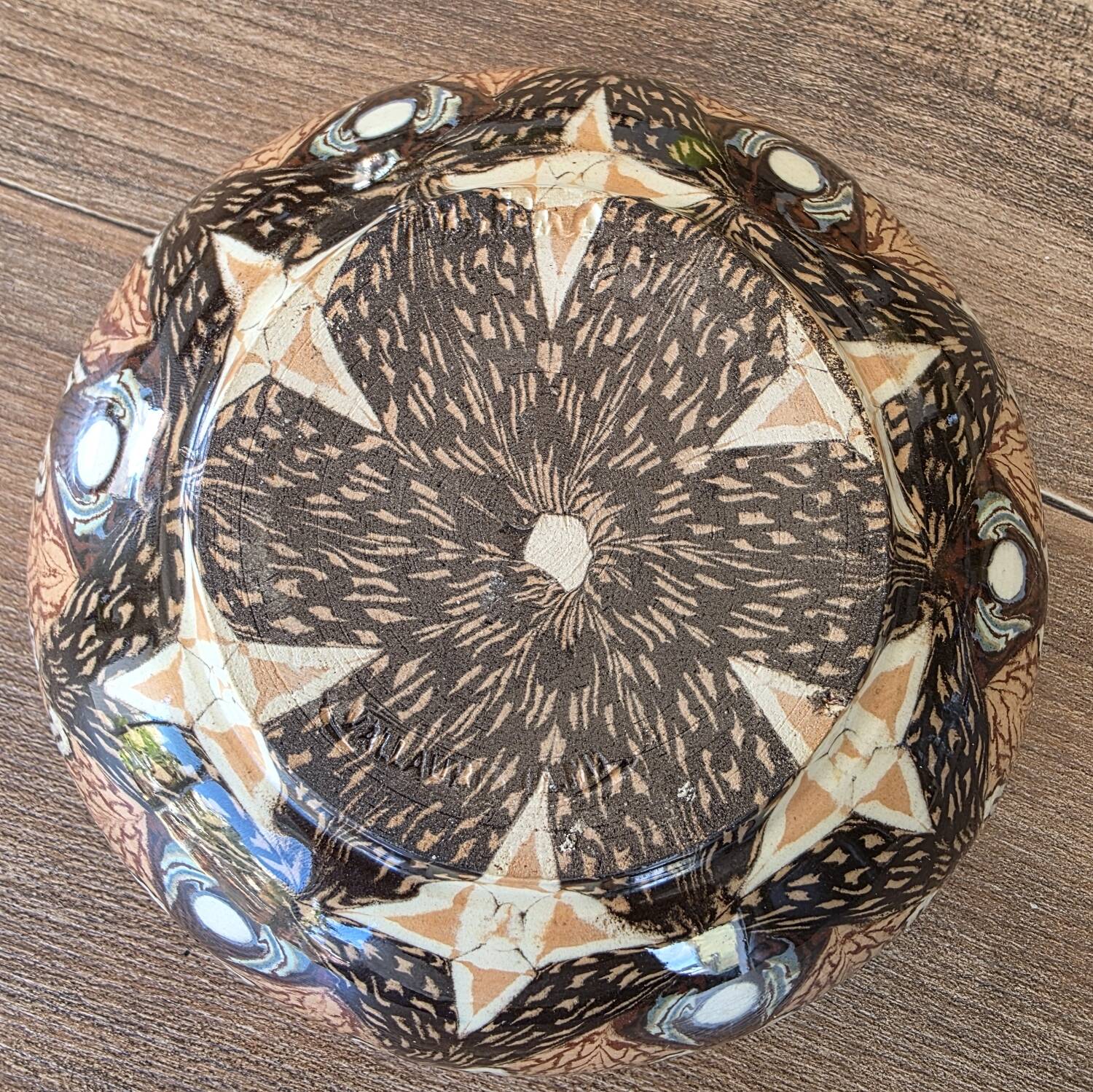 Rare Lot 3 Bowls GERBINO Vallauris – Mixed Earth Mosaic