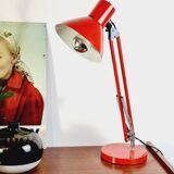 Red industrial lamp