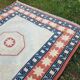 Vintage Turkish hallway rug 85x281 cm