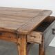 Antique French dining table made of fruitwood  from the late 18th century