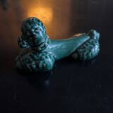 12 green ceramic cutlery holders