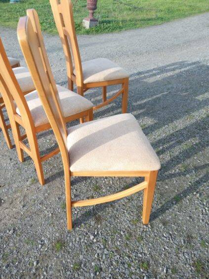 Série de 5 chaises vintage