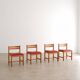 Set of 6 "Asserbo" dining chairs in pine by Borge Mogensen for Karl Anderson & Söner