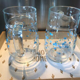 Arcopal Veronica forget-me-not carafe