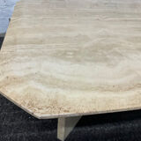 Travertine coffee table from the 70s Italy