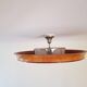 Large recessed lamp with complex floral inlay, Swedish Grace