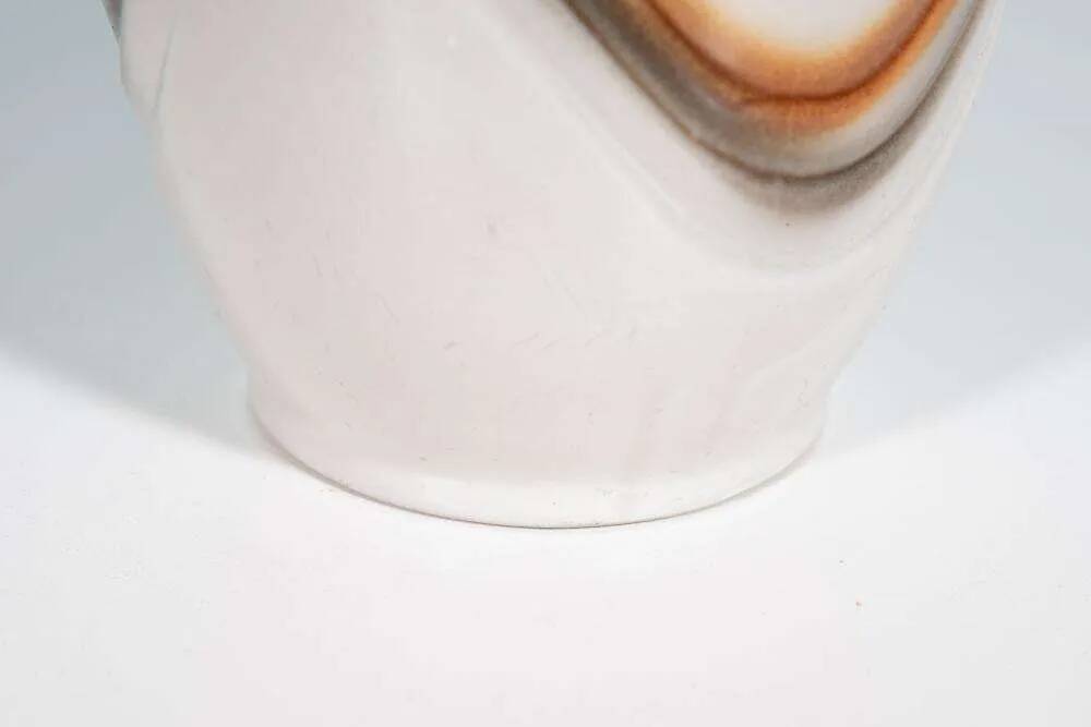 Vintage handmade fat lava vase from the 70s space age.