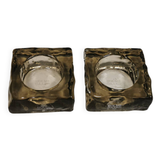 Two beautiful “cobblestone” candlesticks by Monica Ritterband 2004