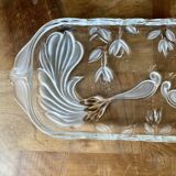 Antique glass cake dish