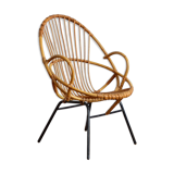 Vintage rattan armchair
