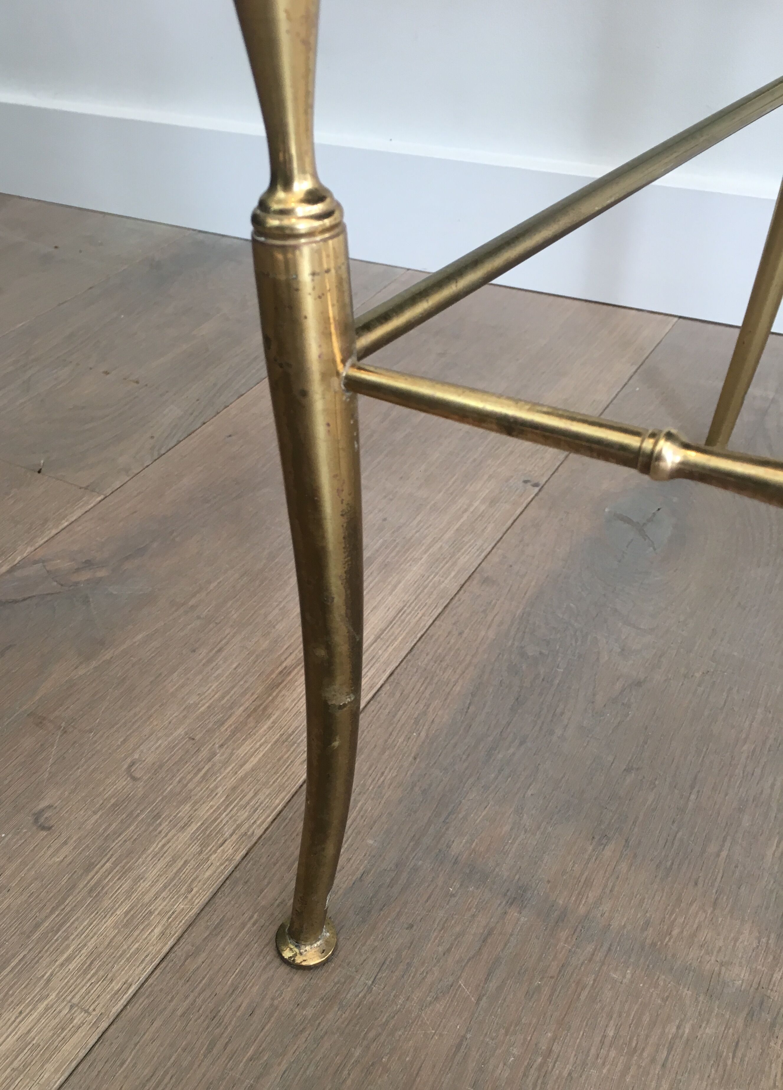 Chiavari brass chair
