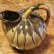 Vintage glazed terracotta pumpkin jug, 1930s