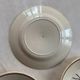 set of 1970s flower plates